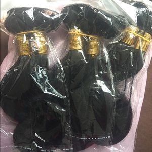 3pack Brazilian Virgin hair (10 inches)